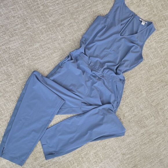 Athleta | Blue Brooklyn Jumpsuit - Picture 3 of 7